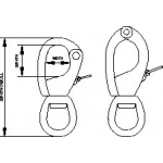 Navtec NSS Snap Shackles - top opening