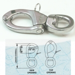 Navtec NSS Snap Shackles - top opening